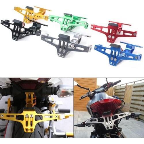 Motorcycle CNC License Plate Holder Bracket Fender Eliminator Frame For Yamaha Ducati Suzuki Universal