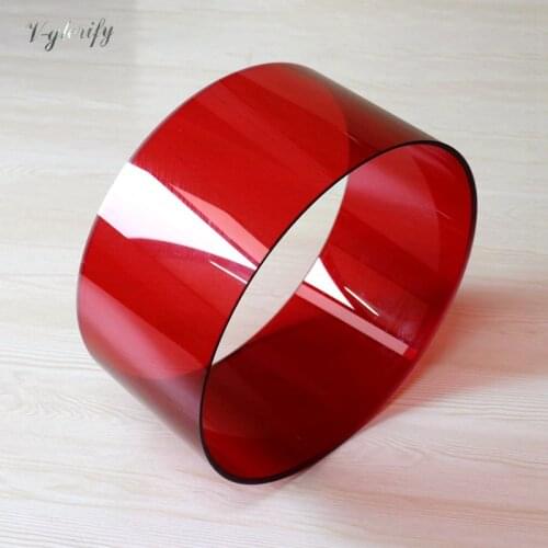 24inch diameter 18inch depth acrylic drum body 8mm thickness drum shells undrilled (no holes) with 45 degree bearing edge