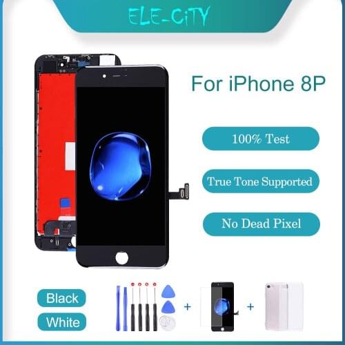Grade AAA+ For iPhone 8P LCD Display 3D Touch Screen For iPhone 8P Digitizer Replacement Assembly Parts True Tone Supported