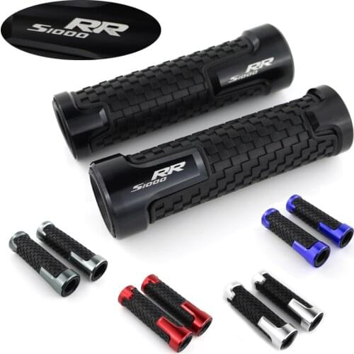For BMW S1000RR 2010 2011 2012 2013 2014 2015 2016 2017 2018 2019 Grips CNC Aluminum None-Slip Rubber Handlebar Handle