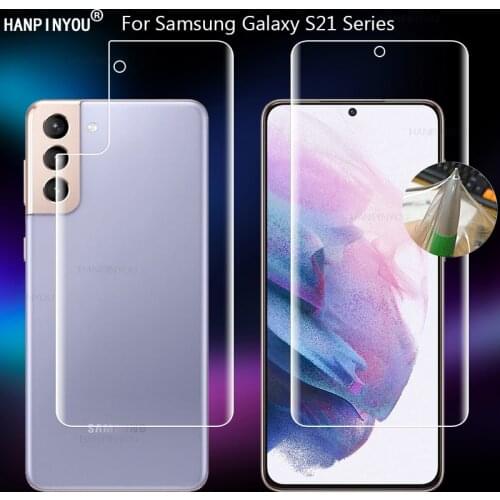 For Samsung Galaxy S21 Ultra / Plus S21+ 5G Clear TPU / Matte Anti-Fingerprints Hydrogel Full Cover Soft Screen Protector Film