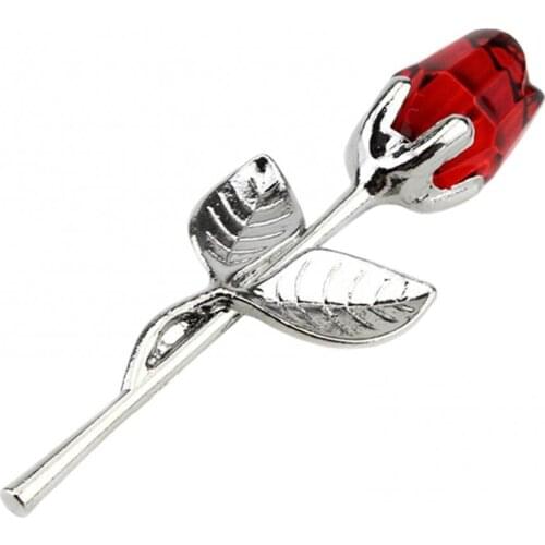 60%HOTRomantic Faux Crystal Rose Flower Handicraft Ornament with Box Valentines Gift