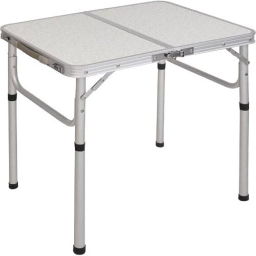 Lightweight Aluminum Folding Camping Table with Handle Laptop Bed Desk Portable Adjustable Outdoor Tables BBQ Simple Water-proof
