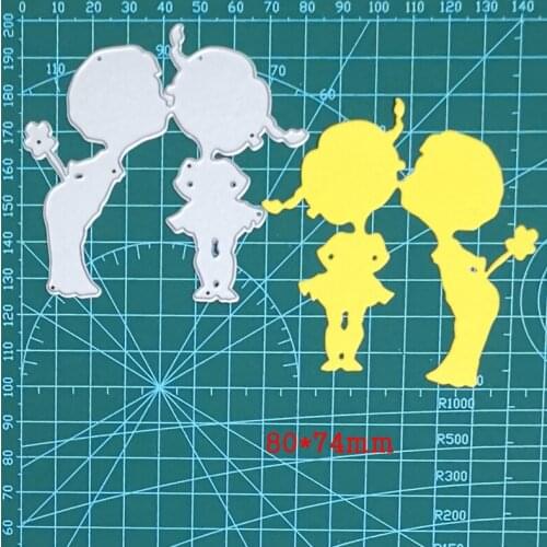 Metal Cutting Dies long braids girl 2021 new craft Die mold stencils for DIY Scrapbooking Paper Cards Making Die Template