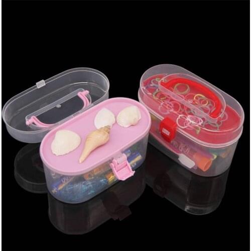 Multifunction Double Layer Mini Plastic 1 PC Cosmetic Storage Box Home Container Desktop Organizer