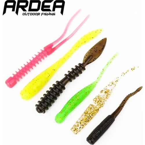 12Pcs Mini Soft Lures Bait Set Silicone Worm Wobblers Bait Swimbait Artificial Jigtail Carp Bass Baitfishing Fishing Tackle
