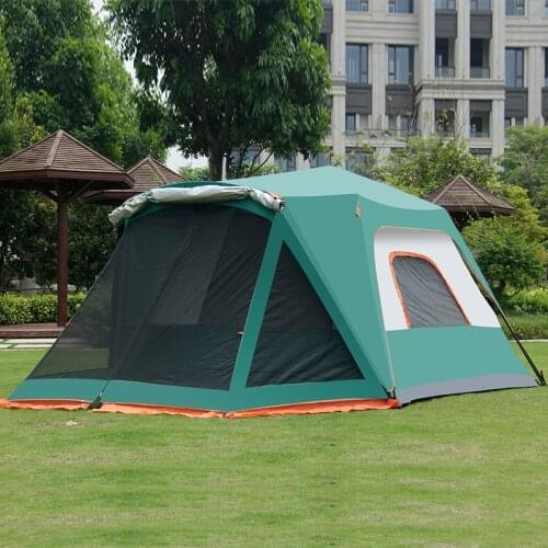 Outdoor Fully Automatic Quick Open 5-8 People Tents Outdoor Camping Thickening Rainproof Family Outdoor Camping Big Touris Tent