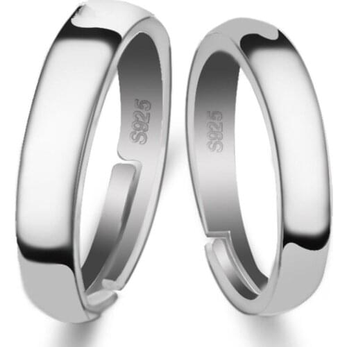 New Fashion Smooth Round Shape Opening Rings For Women Couple Rings Party Gifts Jewellery Accessories SAR220