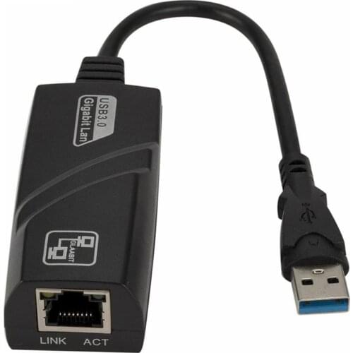 Wired USB 3.0 To Gigabit Ethernet RJ45 LAN (10/100/1000) Mbps Network Adapter Ethernet Network Card For PC
