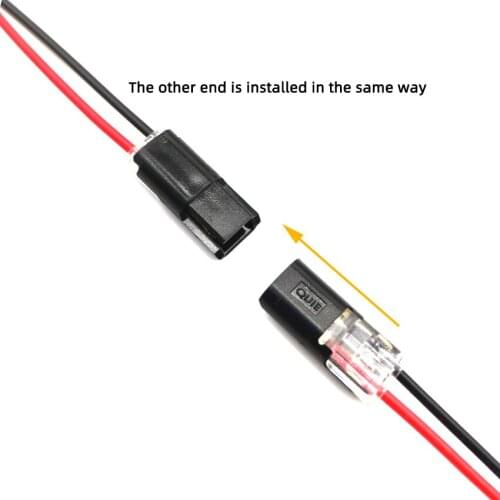 10pcs 2p Spring Connector wire with no welding no screws Quick Connector cable clamp Terminal Block 2 Way Easy Fit for led strip