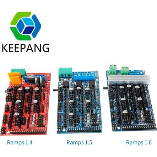 RAMPS 1.4 Ramps 1.5 Ramps 1.6 Expansion Control Panel Part Motherboard 3D Printer Parts Shield Red Black Controls