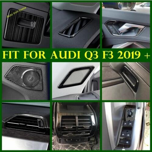 Accessories Storage Grid / Pillar A / Door Speaker / Lift Button / Air AC / Handle Bowl Cover Trim For Audi Q3 F3 2019 2020 2021