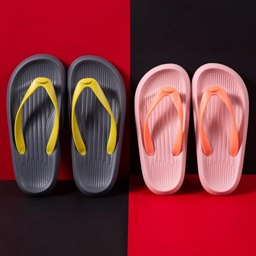 Summer Slippers Flip Flops Women Men Lovely Cute Slides Non-Slip Sandals Floor Flat Bathroom Indoor Home Beach Pool Female Shoes