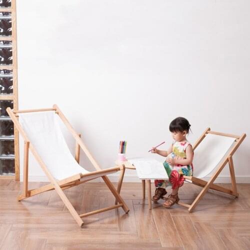 Folding Natural Beech Wood Chair Portable Wooden Camping Outdoor Adjustable Fishing Chair Chaise Lounger