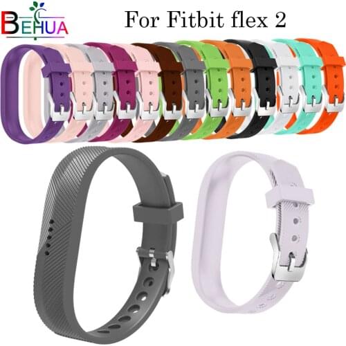 Smart Watch Strap For Fitbit flex 2 Replacement Soft Silicone With metal buckle Wrist Watch band Wrist strap For Fitbit Flex 2