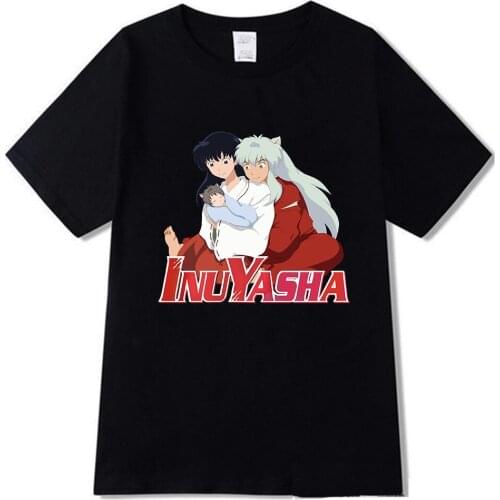 Funny Cartoon Inuyasha Tshirt Shaman King Graphic Tees hot anime Graphic tops Men/women causal clothes unisex