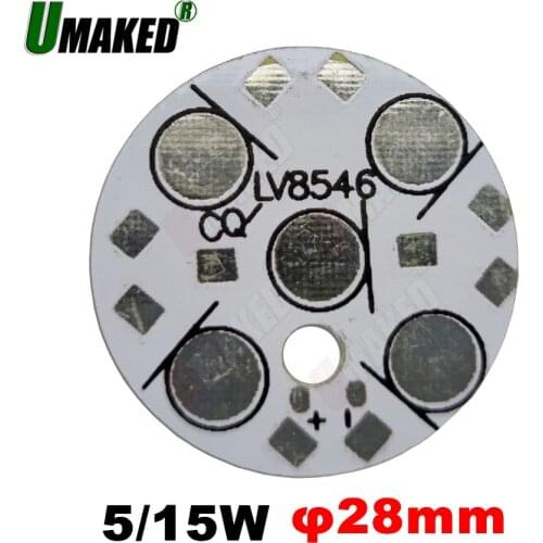 5w 15W 28mm led aluminum plate board for high power beads, LED pcb board for bulb light downlight etc
