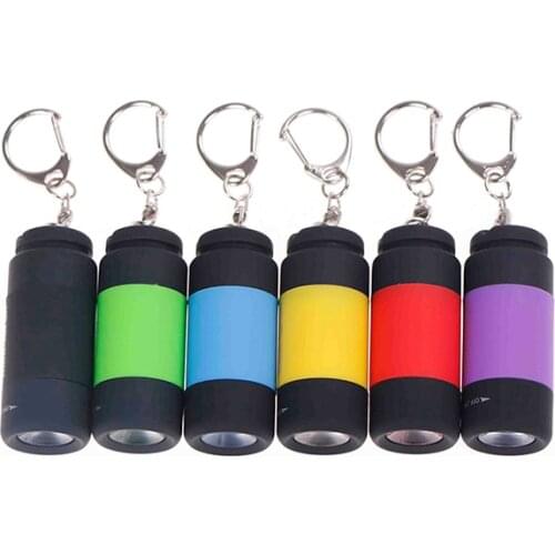 Mini Torch Flashlight 0.3W 25Lum USB Rechargeable Keychain LED Torch Lamp Outdoor Camping Lighting Portable Led Penlight