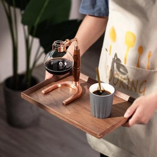 Walnut Wood Plate Dish Fruit Dishes Saucer Tea Tray Dessert Dinner Bread Wood Plate Storage Rectangle/Square