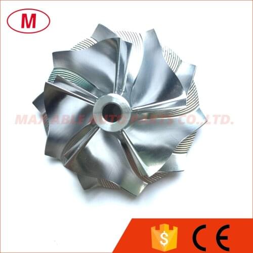 TB25 46.52/60.13mm 5+5 blades Forward High Performance Turbo Billet Compressor wheel/Aluminum 2618/Milling compressor wheel