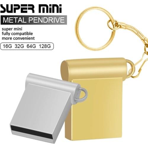 Super Mini USB Flash Drive Waterproof Pen Drive 64GB 32GB 16GB 8GB 4GB Thumbdrive Pendrive USB 2.0 Memory Stick