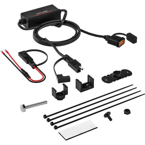 SAE Version Configuration 2 Port Waterproof USB Fast Charger Smart Chip Insurance Device Designed Fast Charging Version Charger