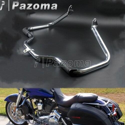 For Harely Touring Chrome Engine Guard Highway Crash Bar fits 1997-2008 Street Glide Road King Electra Glide FLHR FLTR FLHT FLHX