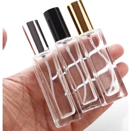 10pcs15ml-18ml clear Glass Empty Perfume Bottles Atomizer Spray Refillable Bottle Spray Scent Case with Travel Size Portable