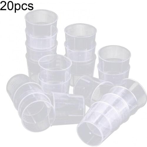20Pcs 60ML Plastic Measuring Cup Kitchen Cooking Laboratory Graduated Beaker
