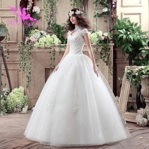 AIJINGYU 2021 beautiful Customized new hot selling cheap ball gown lace up back formal bride dresses wedding dress WK258