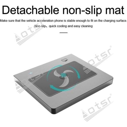 QI car infrared fast wireless charger For Audi Q5L 2018 QI infrared Fast Wireless Charging Car Phone Holder for iphone/Samsung