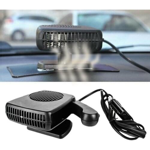 Car Heater Electric Heating Cooling Fan 12V Portable Dryer Windshield Vent Defroster Winter Car Supplies