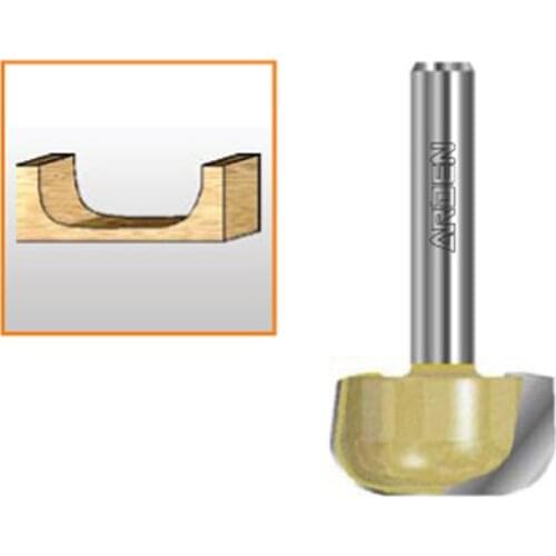 Double arcs round bottom cnc cutting tools for plywood solid wood density board