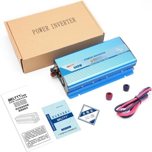 Hot sale Portable car invertor Transformer 500W DC to AC 12V 220V Pure Sine Wave dc to ac Inverter