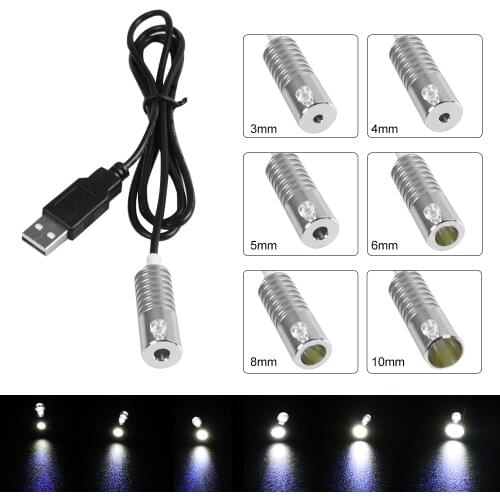 DC5V 2W Led Light Source White Color Mini LED Illuminator for 3mm Side Glow Fiber Optic Lamp Car Use Home Use