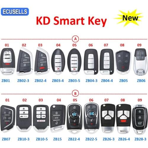 KEYDIY ZB01 ZB02-3 ZB02-4 ZB03-4 ZB03-5 ZB04 ZB05 ZB06 ZB07 ZB10-3 ZB10-5 ZB15 ZB22 ZB26-3 ZB26-4 ZB28-3 KD Smart Key for KD-X2