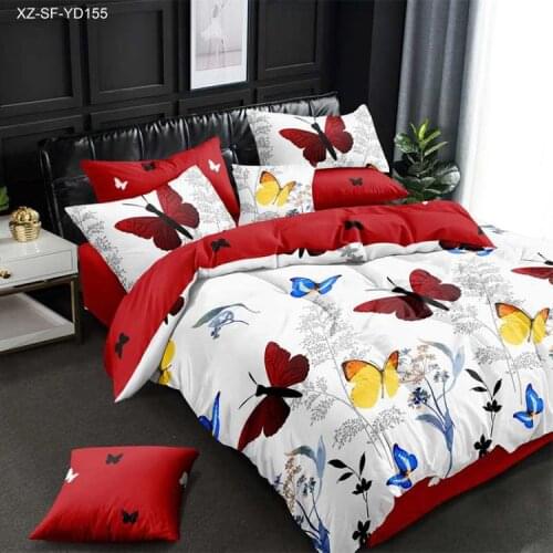 Butterfly Bedding Set King/Queen Duvet Cover Set Luxury Bedding Digital Printing Bed Linen Queen Size Bedding Set Fashion Design