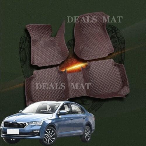 Car floor mats for skoda kodiaq yeti karoq octavia tour octavia a5 a7 rapid rs a7 tour fabia 1 2 rapid spaceback car floor mats