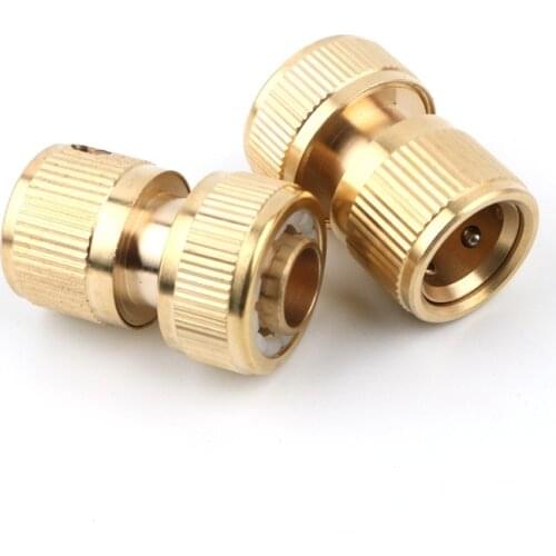 1pc Brass 5/8" Garden Quick Connector 16mm Hose Garden Irrigation Connector Water Tap Faucet Adapter Water Gun Pipe Fittings