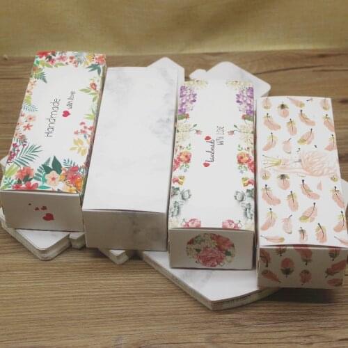 Hot packaging box 5pcs 19x7x5cm handmade /marbling print wedding candy /cake /gift Wedding Favors Birthday Party Christmas