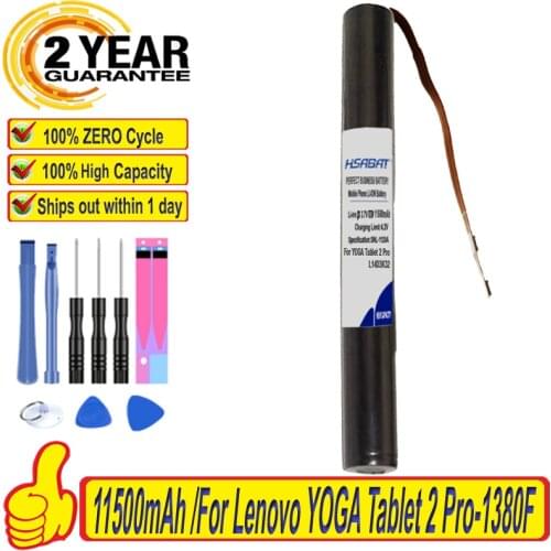 Top Brand 100% New L14C3K32 Battery for Lenovo YOGA Tablet 2 Pro-1380F 1380 YT2-1380 YT2-1380F Yoga 11-TTH L14D3K32 Batteries