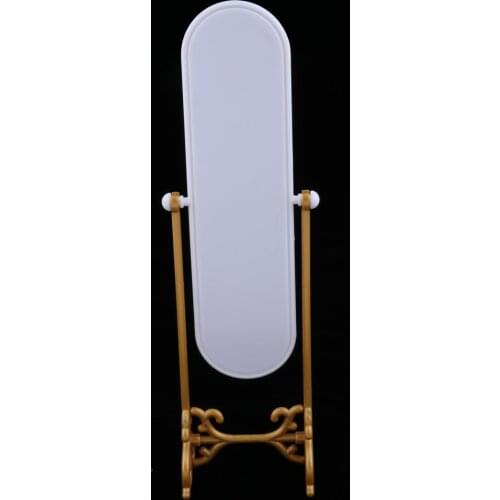 1/6 Scale Dollhouse Miniature Mini Dolls Fitting Room Dressing Mirror Model Play Set for Dolls Accessories Furniture Decoration