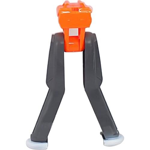 Modified Plastic Folding Bipod for Nerf Retaliator / for Nerf Rapidstrike / for Nerf Stryfe - Orange + Grey