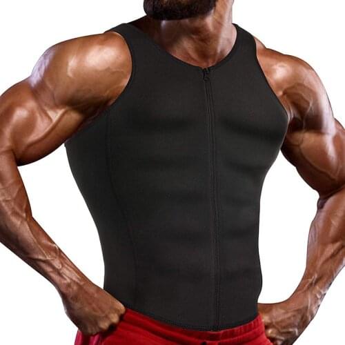 Men Shapewear Waist Trainer Vest Hot Sauna Suits Thermo Sweat Tank Tops Body Shaper Slimming Underwear Compression Workout Shirt