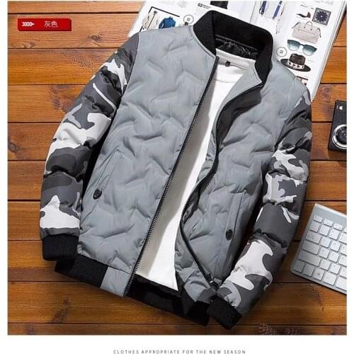 2020 Hot New Winter Men Bomber Jacket Casual Cotton Thick Warm Parkas Coats Thermal Outwear Windbreaker Clothing