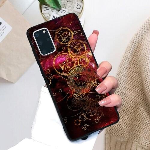 For Samsung Galaxy Time Lord Writing (red) Soft TPU Black Border Samsung Galaxy Case