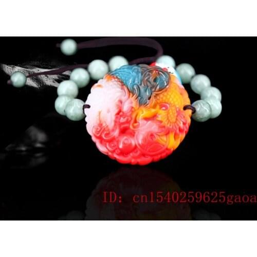 Jade Dragon Bracelet Jadeite Natural Amulet Charm Jewellery Gifts Fashion Color Bangle