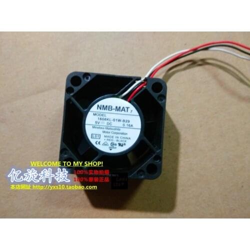 NMB-MAT 1608KL-01W-B29 L01 DC 5V 0.16A 40x40x20mm 3-wire Server Cooling Fan