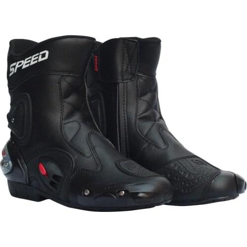 Motorcycle Racing Shoes Leather Motorcycle Boots Riding Protective Gears Motorbike Motocross Off-Road Moto Boots