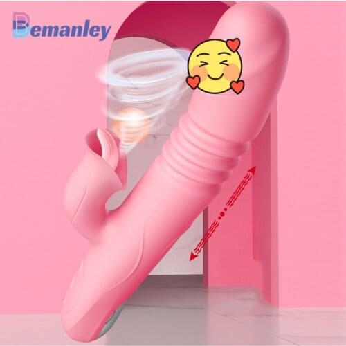 Vibrator Fully Automatic Retractable G-Spot Clitoris Tongue Licking Female Sex Toys Tongue Licking Masturbation Adult Product 18